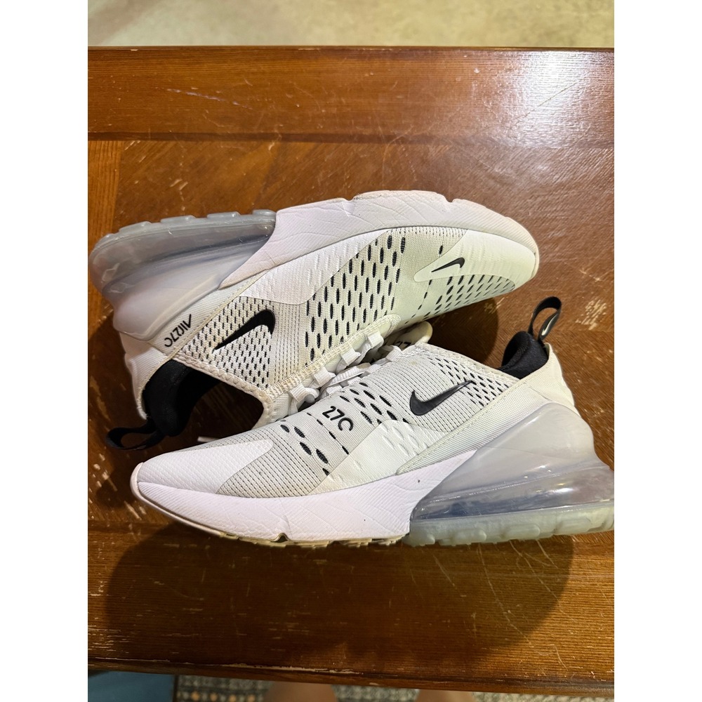 Nike Air Max 270 White Black Women Running Shoes AH6789-100 Size 7.5